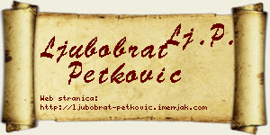 Ljubobrat Petković vizit kartica